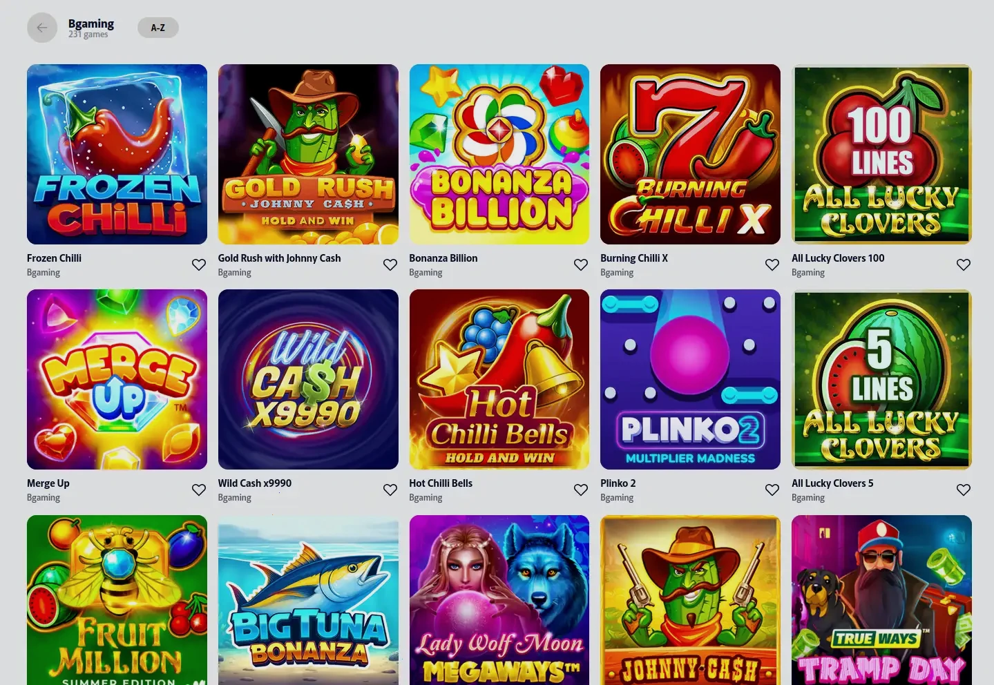 Legzo Casino account dashboard overview